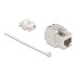 Delock Keystone Module RJ45 jack to LSA Cat.8.1 with metal latch toolfree