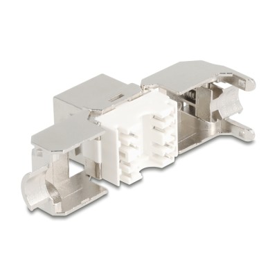 Delock Keystone Module RJ45 jack to LSA Cat.8.1 with metal latch toolfree 2
