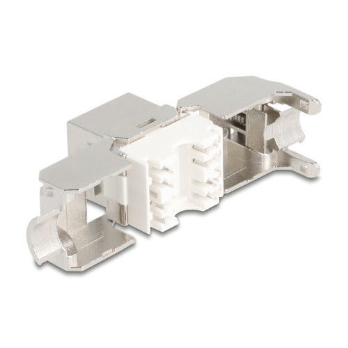Delock Keystone Module RJ45 jack to LSA Cat.8.1 with metal latch toolfree