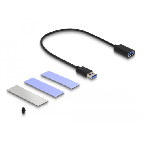 Delock USB 3.2 Gen 2 Enclosure for PlayStation®5 with M.2 NVMe Slot - tool free