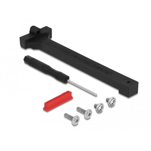 Delock Adapter M.2 key A+E male to key M slot angled with holder