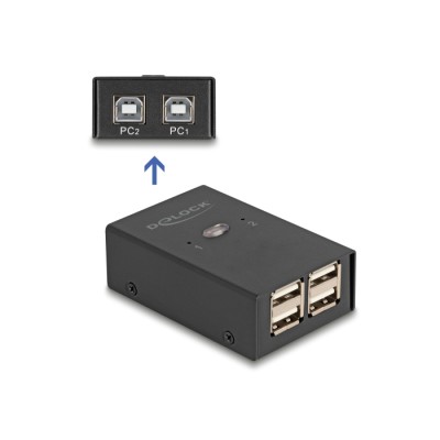 Delock USB 2.0 Switch 2 PC to 4 devices