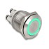 Delock Push Button for Installation 19 mm 4 x Screw Terminal LED green