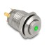 Delock Push Button for Installation 12 mm 4 x solder connection LED green dot