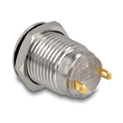 Delock Push Button for Installation 12 mm 2 x solder connection 2
