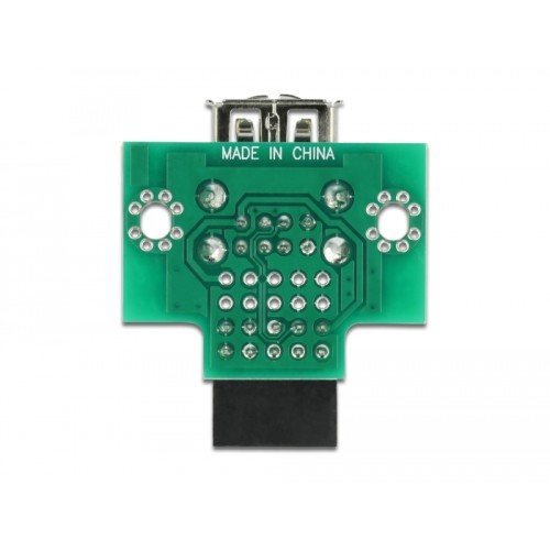 Delock USB Pin Header female  2 x USB 2.0 Type-A female - up