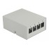 Delock Keystone Patch Panel 4 Port grey