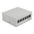 Delock Keystone Patch Panel 6 Port grey