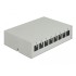 Delock Keystone Patch Panel 8 Port grey
