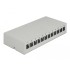 Delock Keystone Patch Panel 12 Port grey