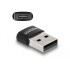 Delock USB 2.0 Adapter USB Type-A male to USB Type-C™ female black