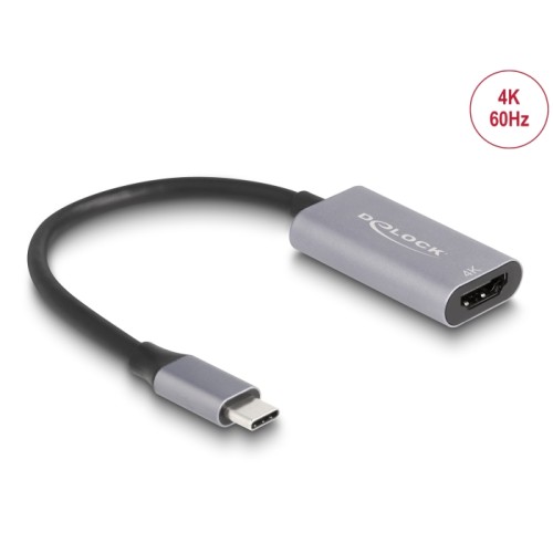 Delock Adapter USB Type-C™ male to HDMI female (DP Alt Mode) 4K 60 Hz with HDR and HDCP