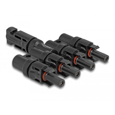 Delock DL4 Solar Connectors 1 x male to 4 x female 2
