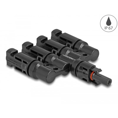 Delock DL4 Solar Connectors 1 x female to 4 x male