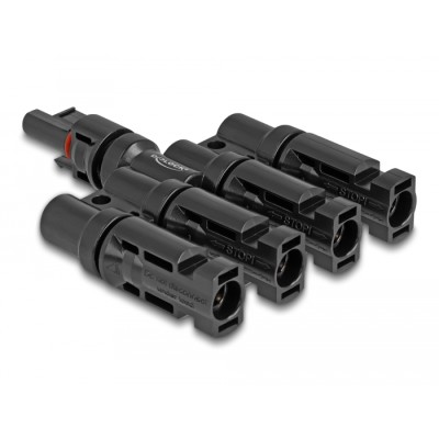 Delock DL4 Solar Connectors 1 x female to 4 x male 2