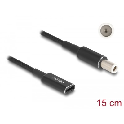 Delock Adapter cable for Laptop Charging Cable USB Type-C™ female to Dell 7.4 x 5.0 mm male 15 cm