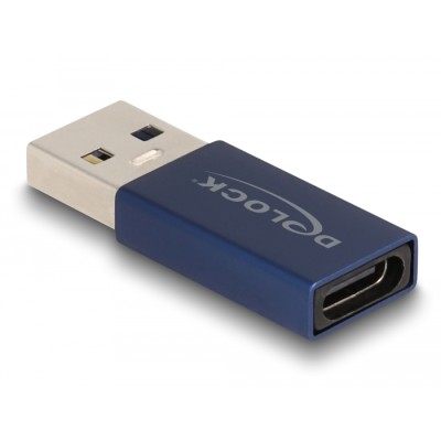 Delock USB 10 Gbps Adapter USB Type-A male to USB Type-C™ active female blue 2