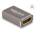 Delock HDMI Adapter female to female 8K 60 Hz grey metal