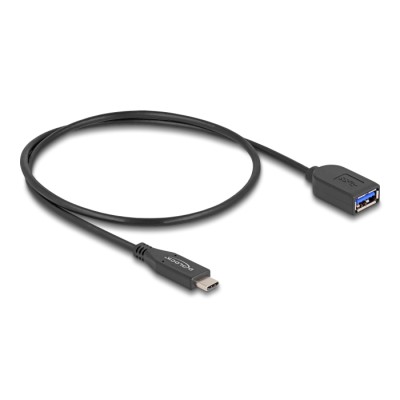Delock USB 10 Gbps Coaxial Cable USB Type-C™ male to Type-A female 50 cm 2