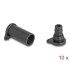 Delock DL4 Dust Cover for male and female connector, silicone, 2-parts, black 10 pcs set