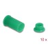 Delock DL4 Dust Cover for male and female connector, silicone, 2-parts, green 10 pcs set