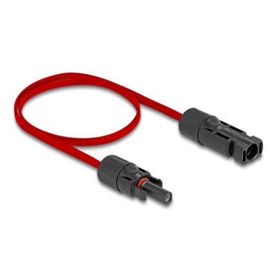 Delock DL4 Solar Flat Cable male to female 60 cm red 2