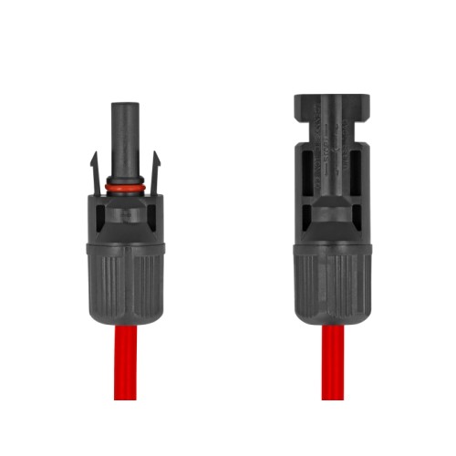 Delock DL4 Solar Flat Cable male to female 1 m red