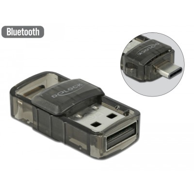 Delock USB 2.0 Bluetooth 4.0 Adapter 2 in 1 USB Type-C™ or Type-A