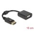 Delock Adapter DisplayPort 1.2 male to VGA female black