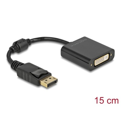 Delock Adapter DisplayPort 1.1 male to DVI female Passive black