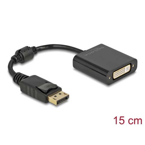 Delock Adapter DisplayPort 1.1 male to DVI female Passive black