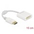 Delock Adapter DisplayPort 1.1 male to DVI female Passive white