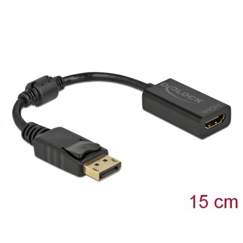 Delock Adapter DisplayPort 1.1 male to HDMI female Passive black