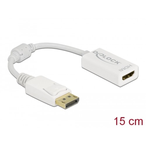Delock Adapter DisplayPort 1.1 male to HDMI female Passive white