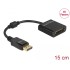Delock Adapter DisplayPort 1.2 male to DVI female 4K Passive black