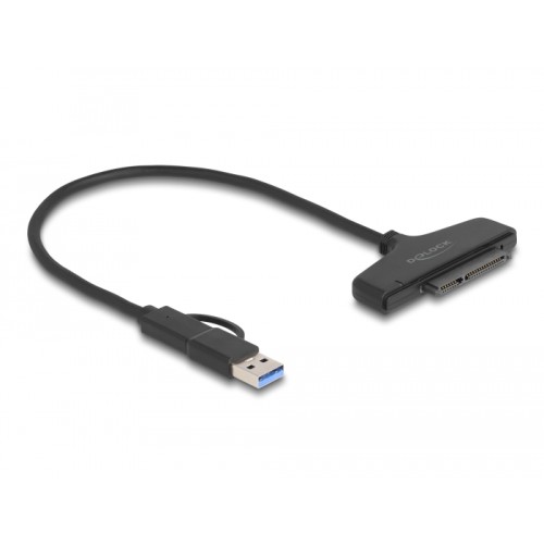 Delock USB to SATA 6 Gb/s Converter with USB Type-C™ or USB Type-A connector