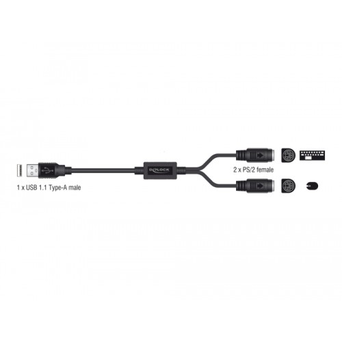 Delock USB to PS/2 Adapter