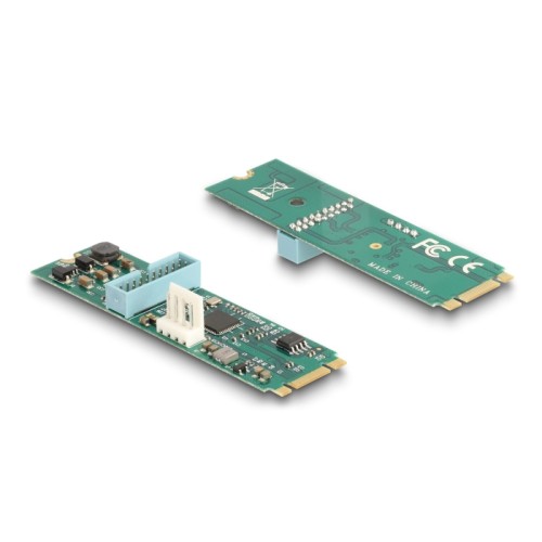 Delock Converter M.2 Key B+M male to 2 x USB 5 Gbps Type-A female with 50 cm cable