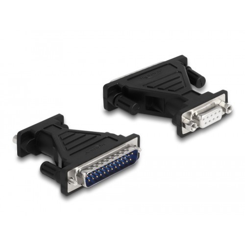 Delock Adapter USB 2.0 Type-A to 1 x Serial RS-232 D-Sub 9 + Adapter D-Sub 25