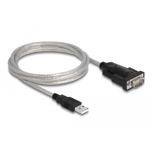 Delock Adapter USB 2.0 Type-A to 1 x Serial RS-232 D-Sub 9 + Adapter D-Sub 25