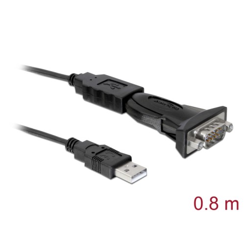 Delock Adapter USB 2.0 Type-A to 1 x Serial RS-232 DB9