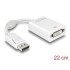 Delock Adapter DisplayPort 1.1 male  DVI female Passive white