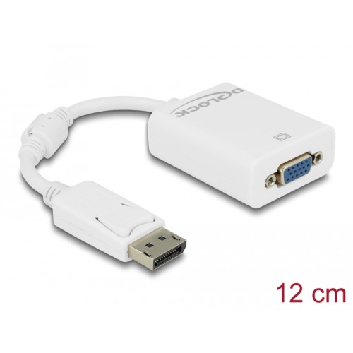 Delock Adapter DisplayPort 1.2 male  VGA female white