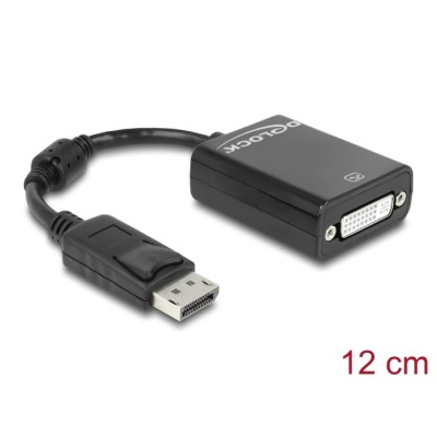Delock Adapter DisplayPort 1.1 male-DVI female Passive black