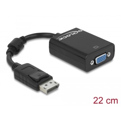 Delock Adapter DisplayPort 1.2 male  VGA female black
