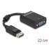 Delock Adapter DisplayPort 1.2 male  VGA female black