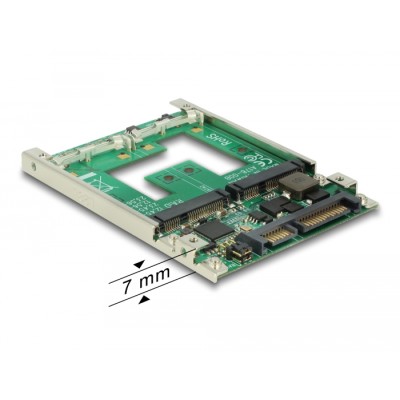 Delock 2.5″ Converter SATA 22 pin > mSATA with RAID