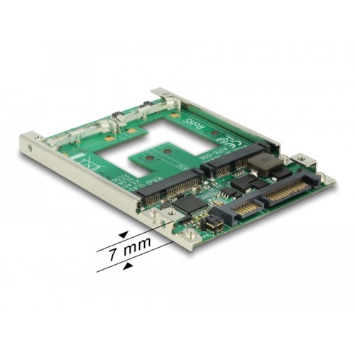 Delock 2.5″ Converter SATA 22 pin  mSATA with RAID
