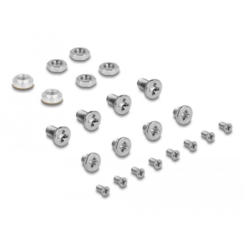 Delock 2.5″ Converter SATA 22 pin > 2 x mSATA with RAID with Enclosure