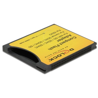 Delock Compact Flash Adapter for iSDIO (WiFi SD), SDHC, SDXC Memory Cards